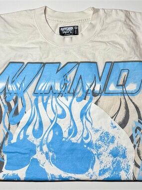 WKND Riot Graphic Tee Men’s 2XL White Blue Graphic Streetwear AS‑IS